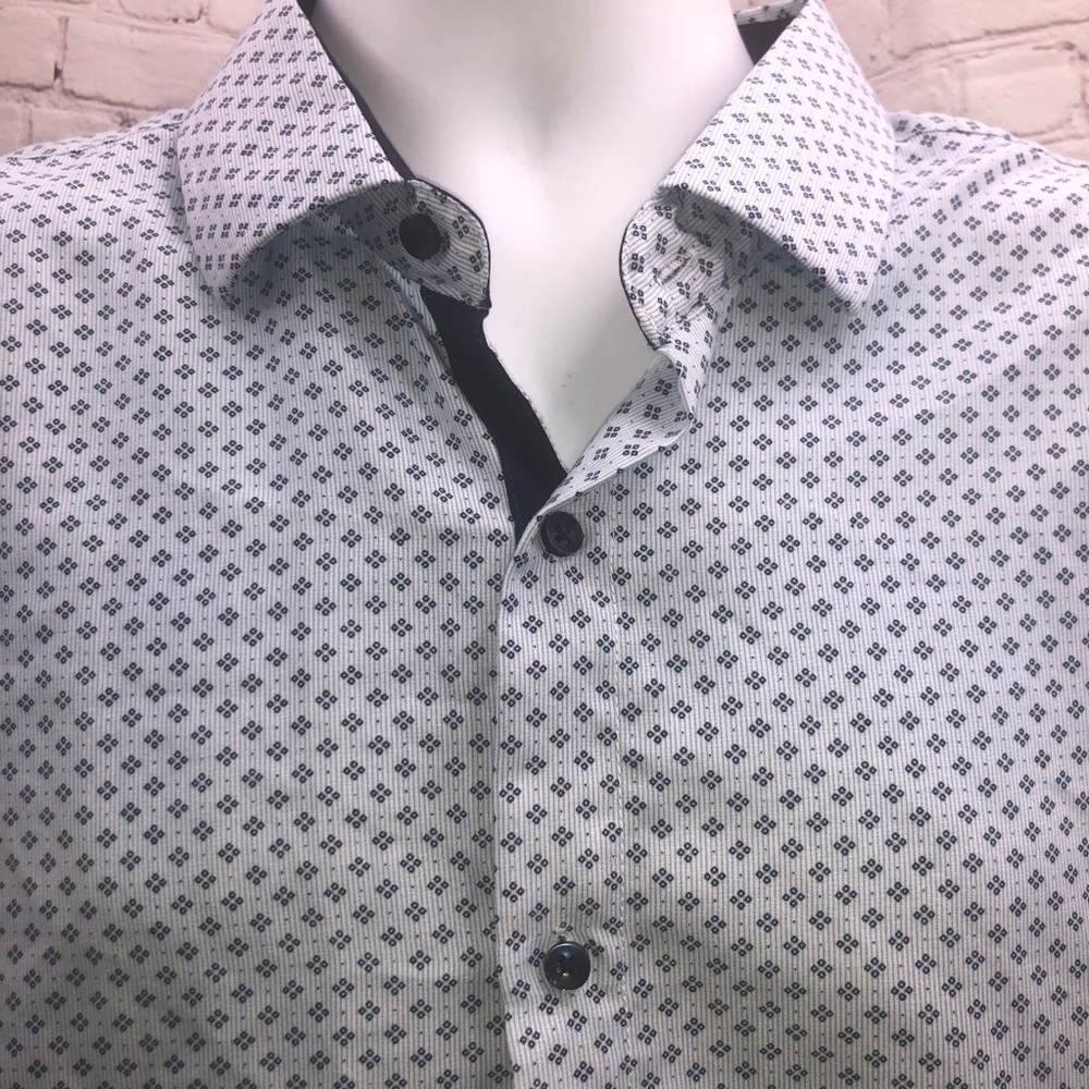 Local Mode short sleeve button up shirt casual L